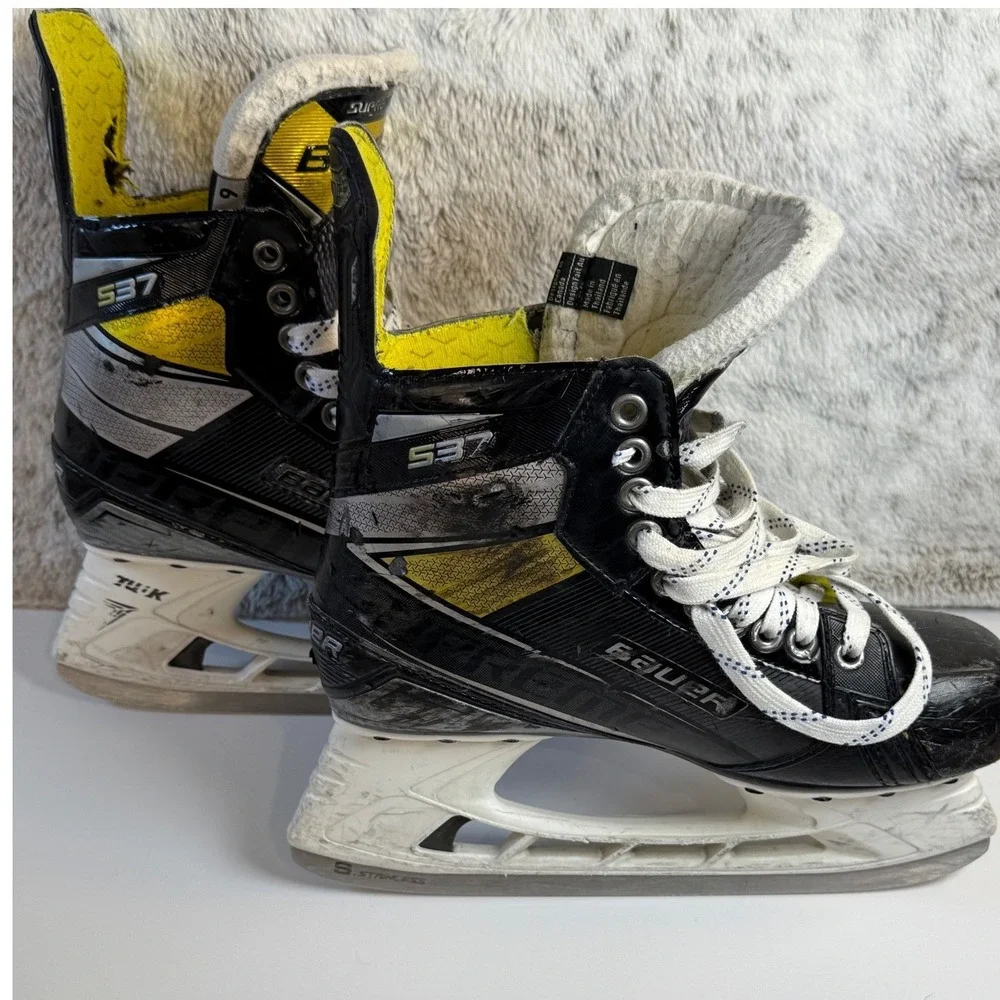 Bauer Supreme S53 Hockey Skates Size 6 Black Yellow‎